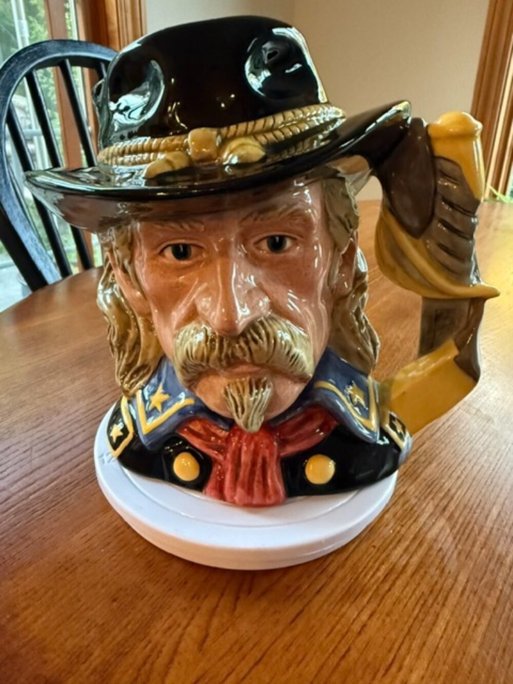 Royal Doulton General Custer D7079 Large Character Jug 7” 1997 England